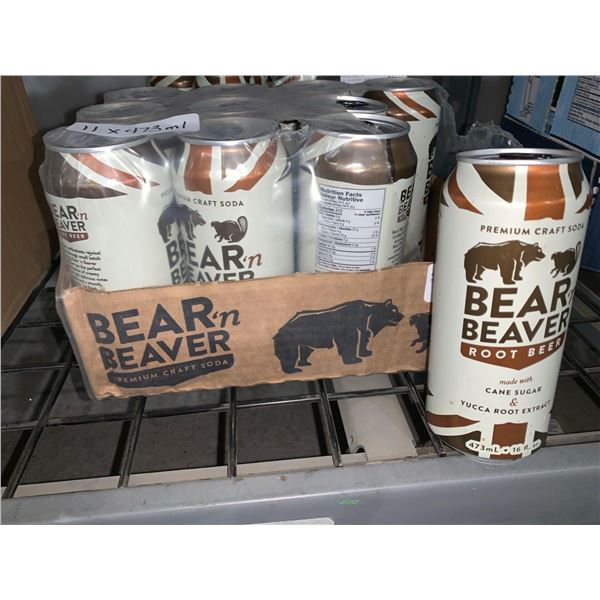 CASE LOT - Bear n' Beaver Root Beer  11 x 473ml