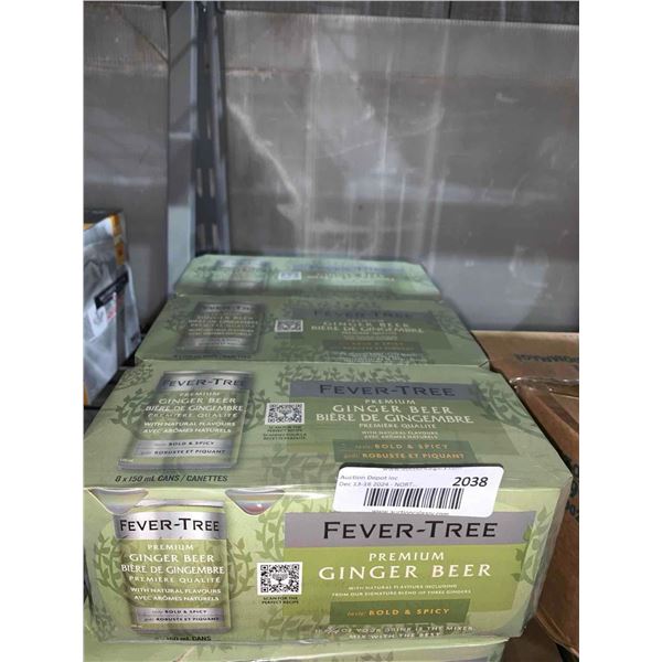 CASE LOT - Fever-Tree Ginger Beer Bold & Spicy (8 x 150ml) x3