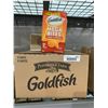 Image 1 : CASE LOT - Pepperidge Farm Goldfish Sharp Cheddar Baked Snack Crackers 12 x 167g