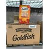 Image 1 : CASE LOT - Pepperidge Farm Goldfish Sharp Cheddar Baked Snack Crackers 12 x 167g