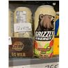 Image 2 : CASE LOT - Grizzly Energy Zero Sugar Strawberry Kiwi Drink  12 x 473ml