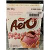 Image 2 : CASE LOT - Nestle Aero Strawberry Scoop Chocolate Bars 48x42g
