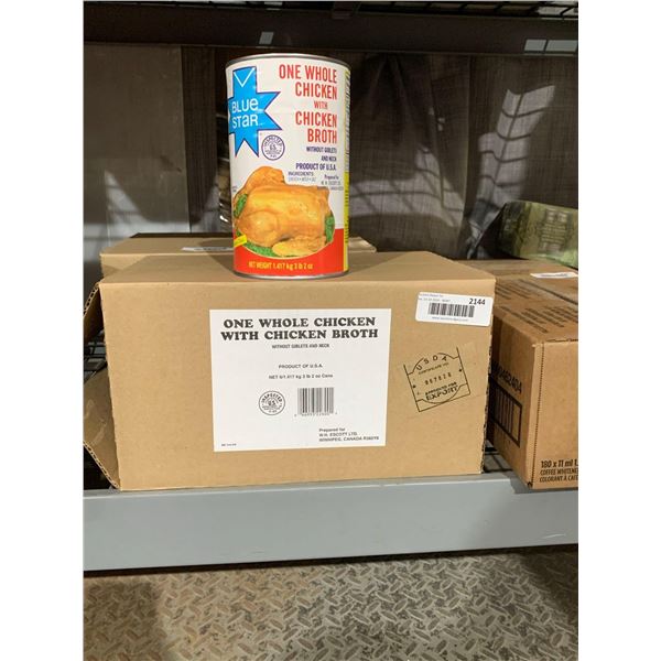 CASE LOT - Blue Star One Whole Chicken With Broth 6 x 1.417kg