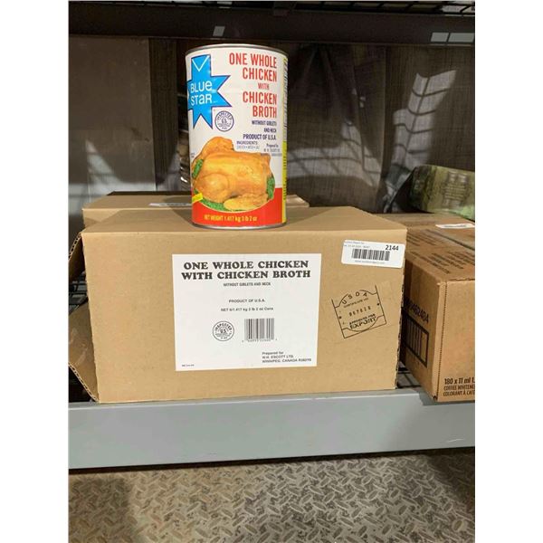 CASE LOT - Blue Star One Whole Chicken With Broth 6 x 1.417kg
