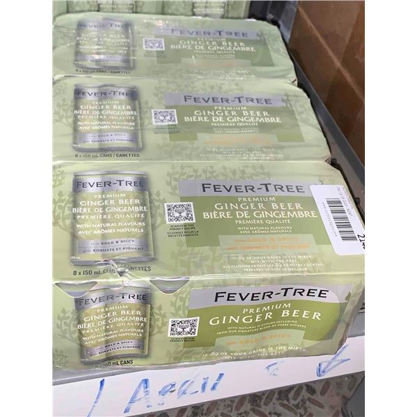 CASE LOT - Fever-Tree Ginger Beer Bold & Spicy (8 x 150ml) x3