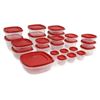Image 1 : Rubbermaid Easy Find Lids Food Storage-Containers, Racer Red, 50 Piece Set