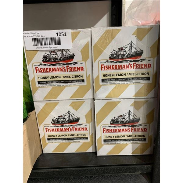 Fisherman's Friend Honey-lemon Sugar free lozenges 4x(8 x 22)