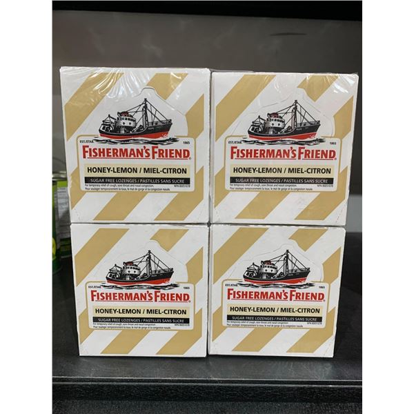 Fisherman's Friend Honey-lemon Sugar free lozenges 4x(8 x 22)