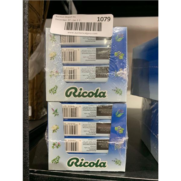Ricola Extra Strength Icy Menthol Sticks Lozenges (2 x 20 x 31.5g)