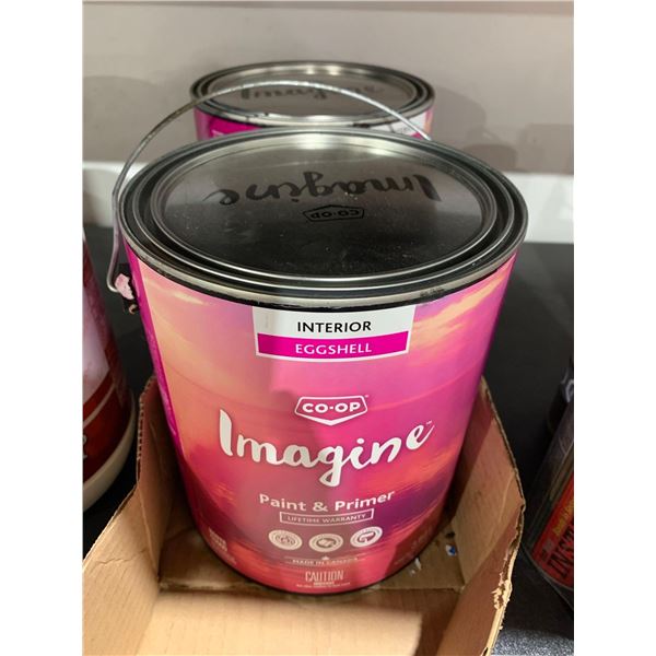 Coop Imagine Interior Eggshell Paint & Primer 2x3.78L
