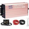 Image 1 : XWJNE 2000 Watt Pure Sine Wave Inverter Power 12V DC to 110V/120V AC Inverter with Remote Control, L