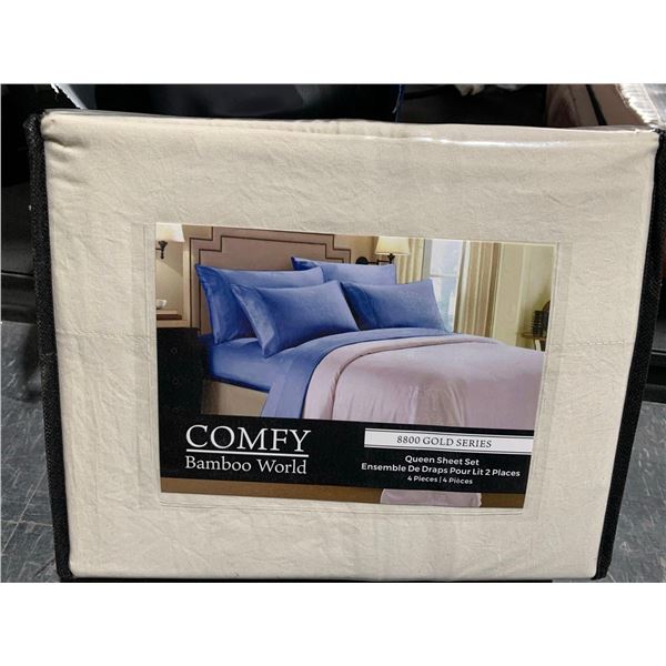 Comfy Bamboo World 8800 Gold Series Queen Sheet set 4pcs