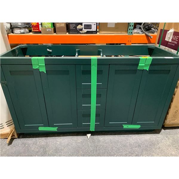 Dual Sink Vanity,  Counter (60in x 22in x 34in)