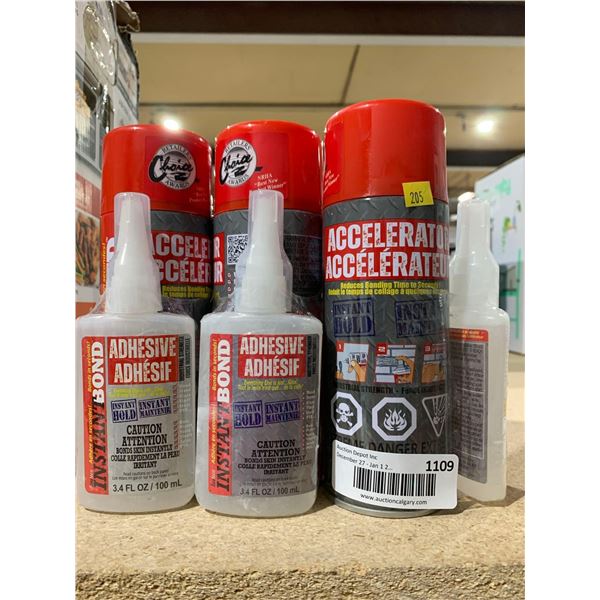 Accelerator Instant Hold Spray Adhesive (3ct) Instant Bond Adhesive (3 x 100ml)