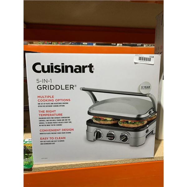 Cuisinart 5-in-1 Griddler Multiple Cooking Options