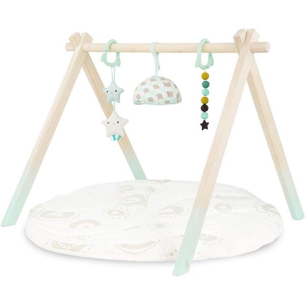 B. toys- B. Baby- Wooden Baby Play Gym – Activity Mat – Starry Sky – 3 Ha