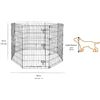 Image 1 : Amazon Basics Foldable Octagonal Metal Exercise Pet Dog Playpen for Dogs, for RV Camping, Outdoor Ya