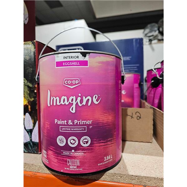 Coop Imagine Interior Eggshell Paint & Primer 2x3.78L