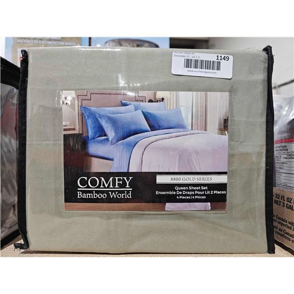 Comfy Bamboo World 8800 Gold Series Queen Sheet Set 4pcs