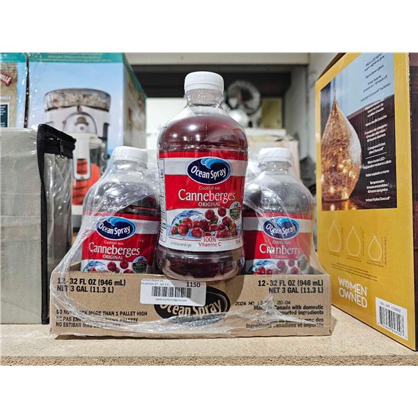 Ocean Spray Cranberry Cocktail, Original (12 x 946ml)