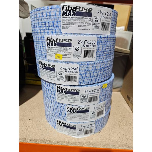 Fibafuse Max Reinforced Paperless Drywall Tape (6 x 2 1.16in x 250ft)