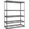 Image 1 : VEVOR Storage Shelving Unit, 5-Tier Adjustable,  Wire Rack,  12x30x60 Inch