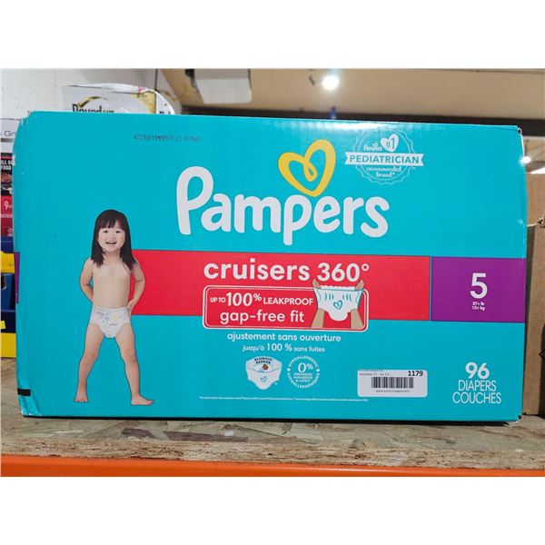 Pampers Cruisers 360 Diapers size 5 (96ct)
