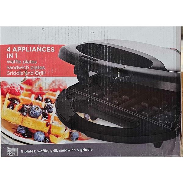 Black & Decker 4in 1 Appliance-waffle plates, sandwich plates, griddle and grill