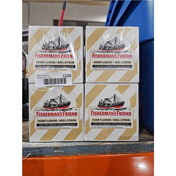 Fisherman's Friend Honey-lemon Sugar free lozenges 4x(8 x 22)