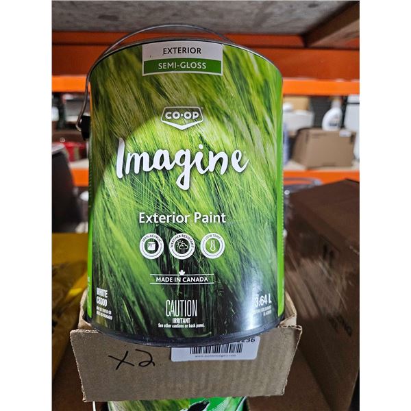 Coop Imagine Exterior Semi-Gloss Acrylic Exterior Latex Paint 2x3.78L