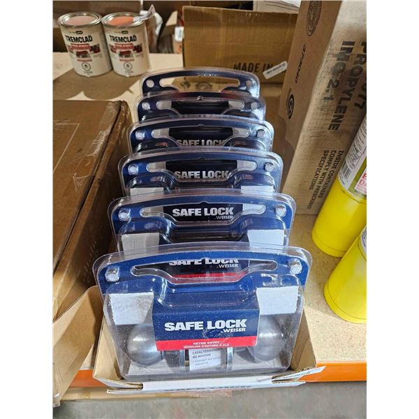 Weiser Safe Lock Keyed Entry Knobs (6ct)