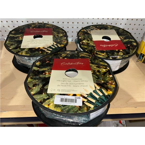 Celebrations M5 LED Light Set-Warm White  (3 x 300ct)