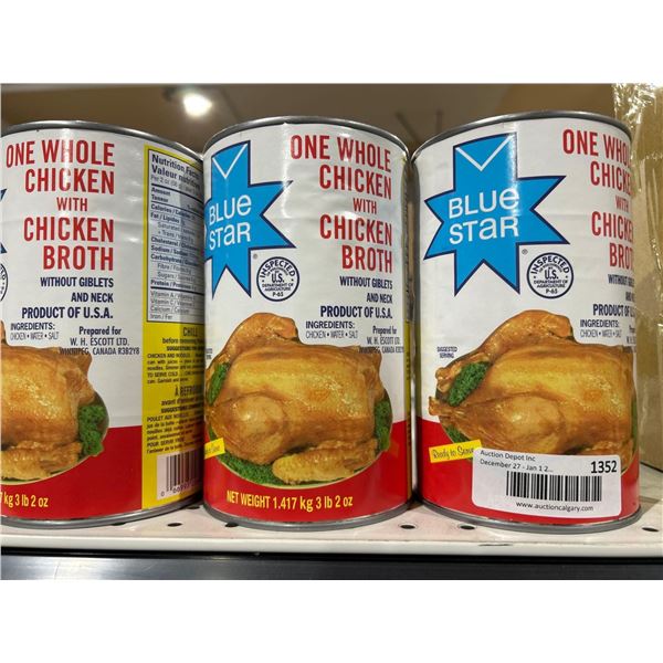 One Whole Chicken with Chicken Broth (3 x 3lbs)