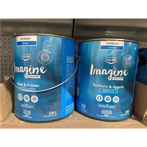 Coop Imagine Interior Semi-Gloss Paint & Primer 2x3.78LPremium
