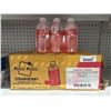 Image 1 : Mogu Mogu Strawberry  Flavored Drink with Nata De Cocoa 24x320ml