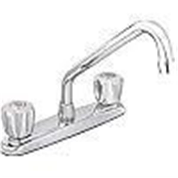 Belanger 3065W Kitchen Sink Faucet with Low-Arc Spout and 2-Handles, Polished Chrome