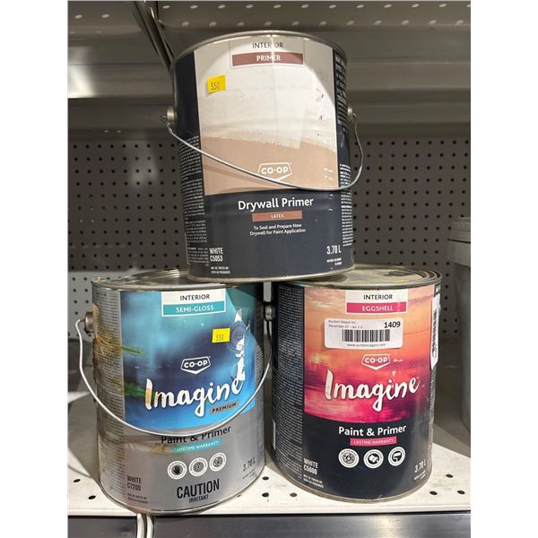Co-op Imagine Acrylic Exterior Latex (3 x 3.70)-Interior primer, Drywall Primer latex (white) Interi