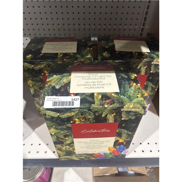 Celebrations 100ct Christmas C9 Light Set Multicolored