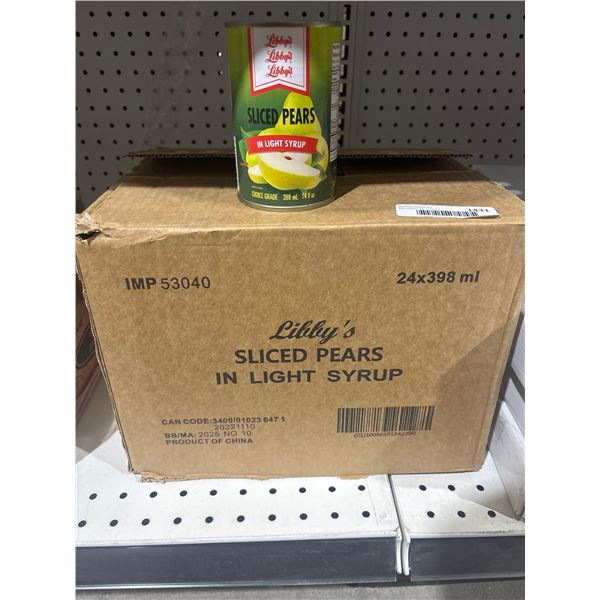 Libby's Sliced Pears in Light Syrup (24 x 398ml)