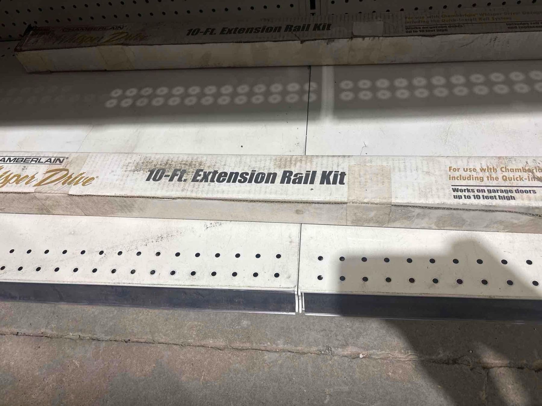 Garage Rails Extension Chamberlain Belt Drive Rail Extension Kit for 10 ft. High Garage Doors