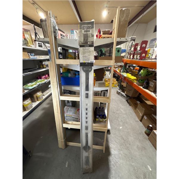 Wagon Sliding Rail for Barn Doors (1/4in x 78 3/4in) Black