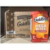 Image 1 : Pepperidge Farm Goldfish Mega Bites-Sharp Cheddar Baked Snacks (12 x 167g)