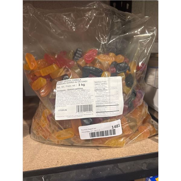 Clara Original Formula Winegums 3kg