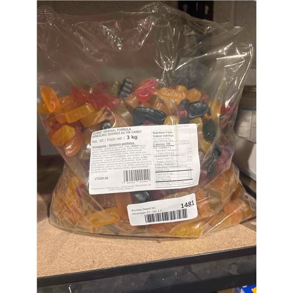 Clara Original Formula Winegums 3kg