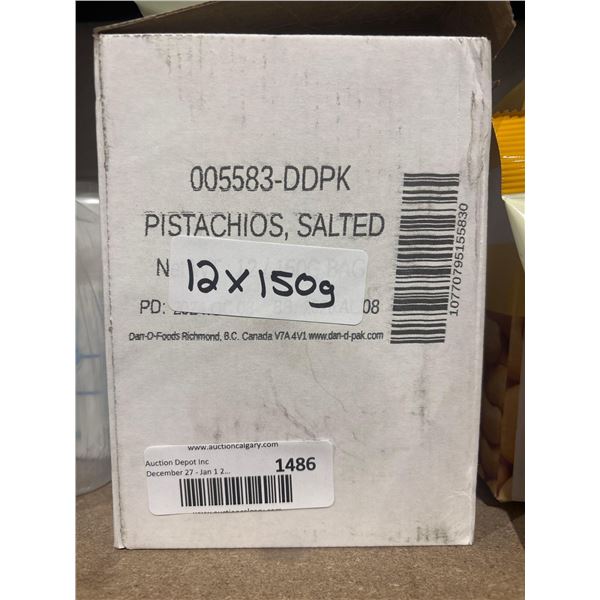 Dan D Pak Pistachios, Salted (12 x 150g)