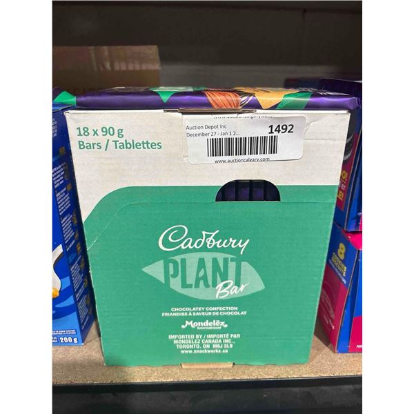 Cadbury Plant Bar-Salted Caramel Candy Bars (18 x 90g)