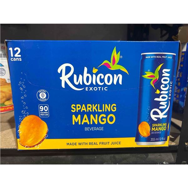 Rubicon Exotic Sparkling Mango Beverage (12 x 355ml)