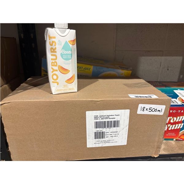 Joyburst Renew Peach Electrolytes, vitamins &. lions mane Beverage (12 x 500ml)