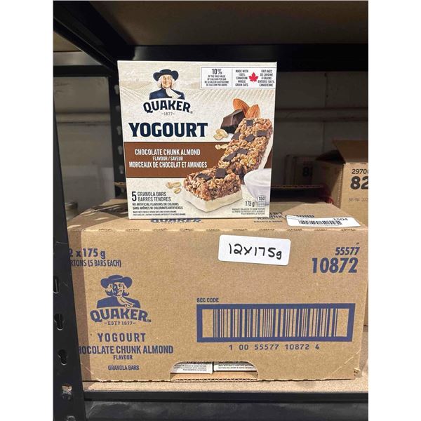 Quaker Yogurt Chocolate Chunk Almond Granola Bars (12 x 175g)