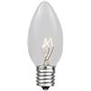 Image 1 : A Specialty Lighting Superstore - NoveltyLights.Com 25PCS C9 Long Life Bulbs 130 VOLT, 7 WATT, Fits 